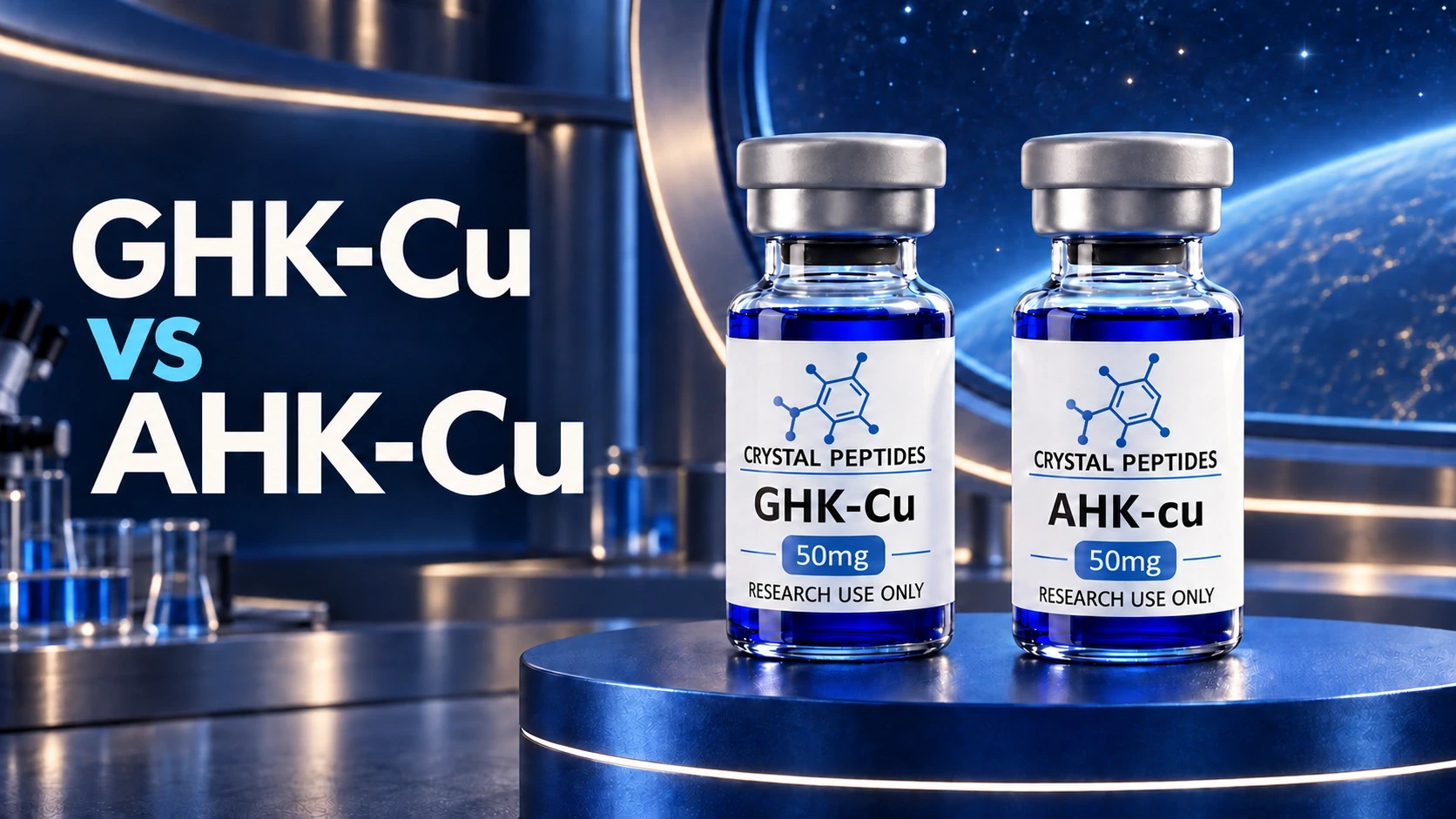 GHK-Cu a AHK-Cu: Čo sa zmení pri zmene jednej aminokyseliny?