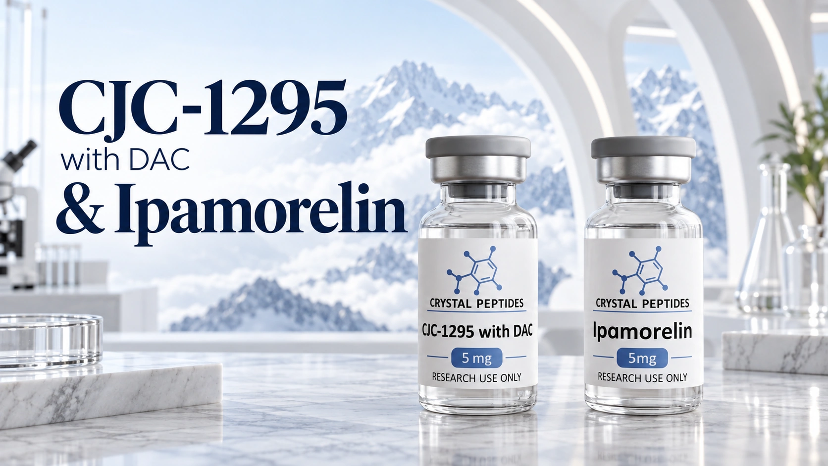 CJC-1295 a Ipamorelin: výskum sekretagógov rastového hormónu
