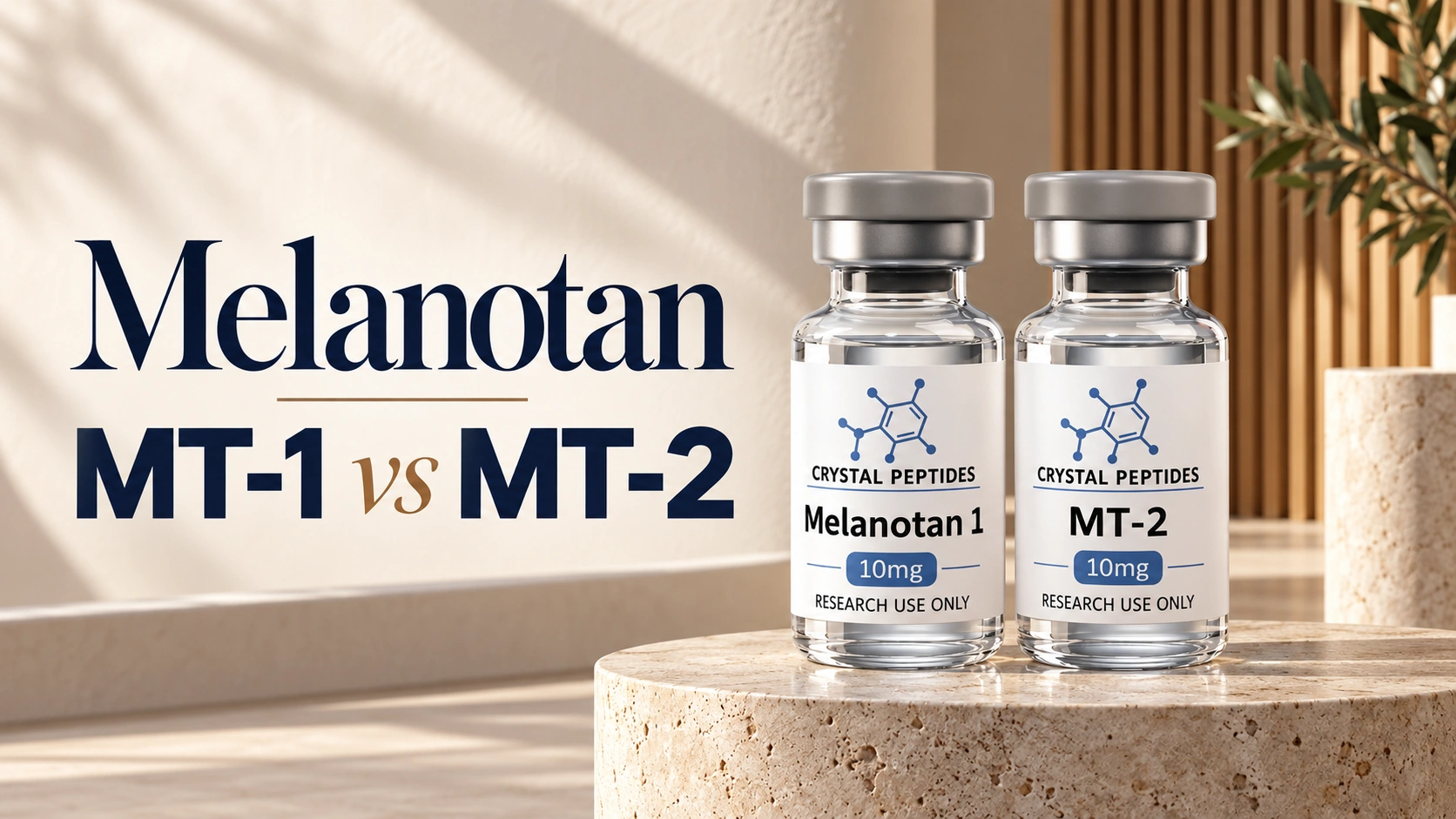 Melanotan MT-1 vs MT-2: štruktúra, dôkazy a regulačný status
