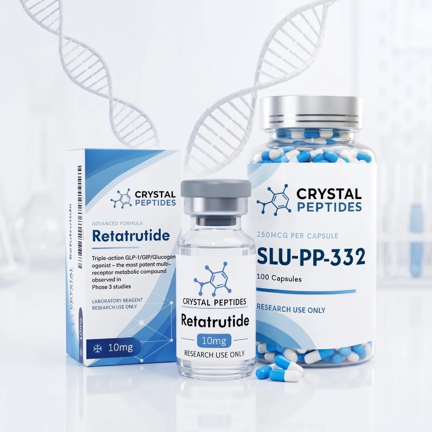 Výskumné produkty Crystal Peptides